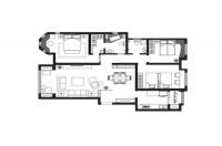 整体的空间 白蓝基调