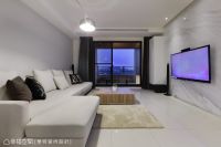 莹白光彩的简约风格客厅效果图