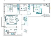 清新简约风 91平米