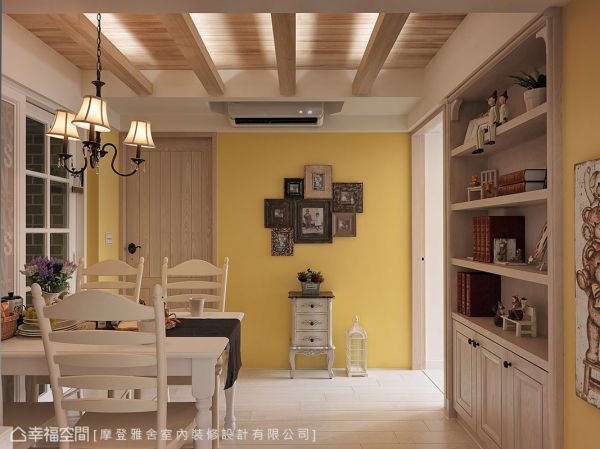 明亮的美式餐厅效果图