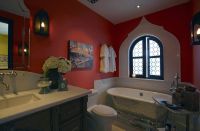 蓝调地中海风格客厅效果图