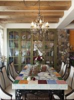 欧风田园厨房效果图