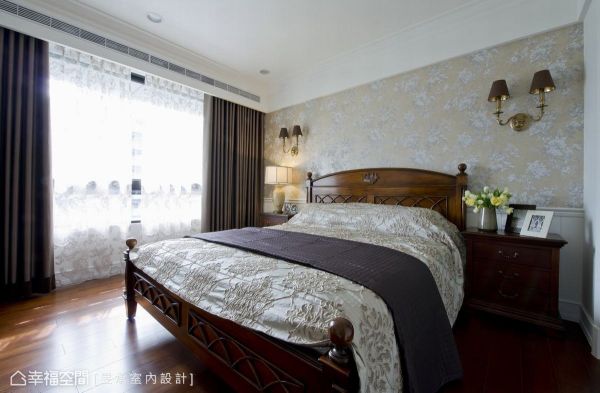 古典优雅的美式卧室图片