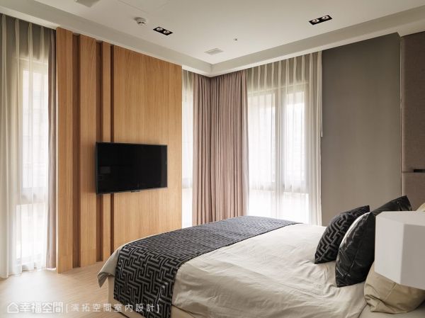 客制化机能美式卧室效果图
