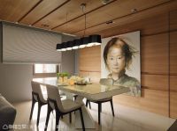 客制化机能美式书房效果图