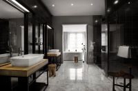 融合东西方审美复式家装卧室效果图