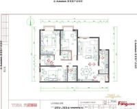 枫丹丽舍三期-美式田园-三居室