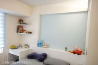 时尚幸福的三居室窗帘效果图