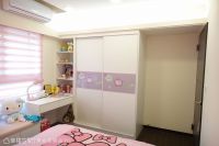 时尚幸福的三居室窗帘效果图