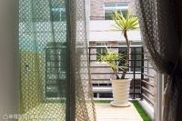 开放式混搭风格电视背景墙效果图