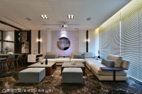 精致气派的混搭风格楼梯效果图