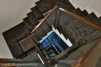 精致气派的混搭风格楼梯效果图