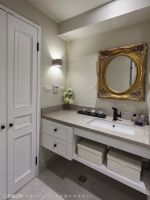 天空之城的美式风格电视背景墙效果图