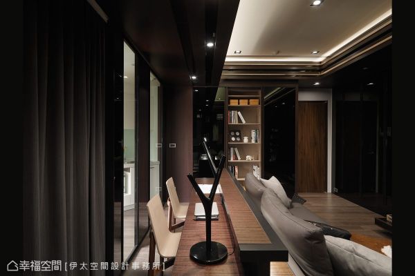 时尚多彩的一居室吧台效果图