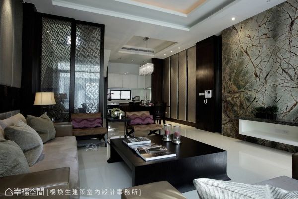 水墨淡彩的中式风格家装效果图