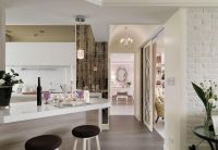 清爽一居室家装隔断效果图