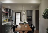 时尚美式二居室家装效果图