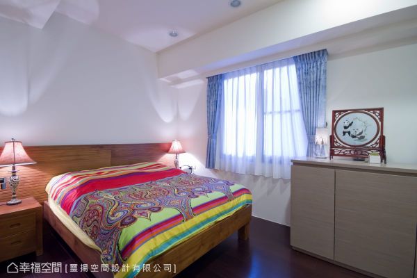 泼墨山水的中式风格卧室效果图