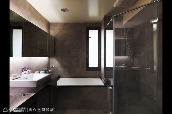 素雅的中式风格卫生间效果图