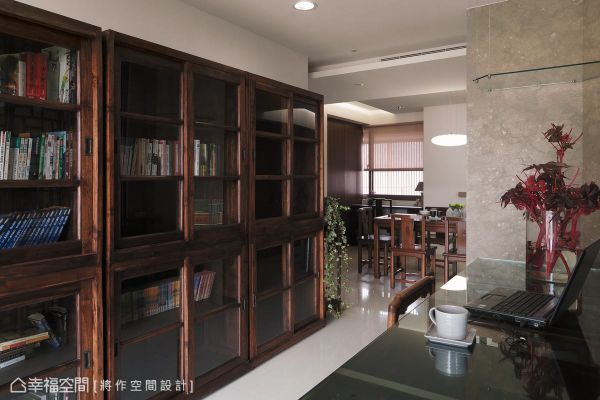 素雅的中式风格书房效果图