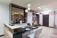 时尚简欧式家装餐厅设计图