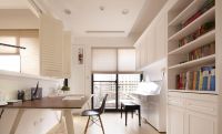 贵气美式风格家装书房效果图