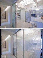 泼墨山水的中式吧台效果图