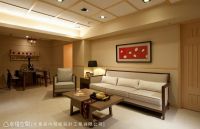 朴雅新生的日式背景墙效果图