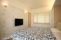 浅色打底的田园风格家装效果图