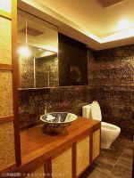 中式时尚卫生间效果图
