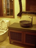 中式时尚卫生间效果图