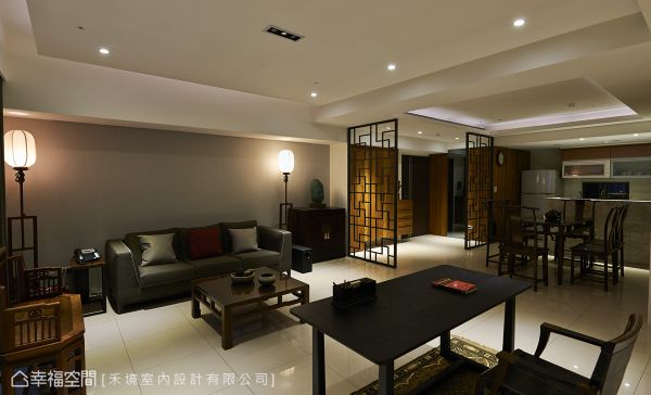 具有诗意的中式风格客厅设计图