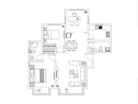 现代简约 108平米装修设计