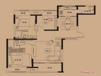 绿地中央广场·云谷三居室-地中海风-79平