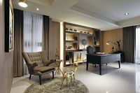 灵净简欧风格家装书房效果图