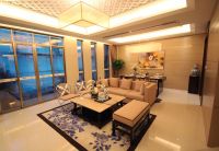 淡雅二居室家装电视背景墙效果图