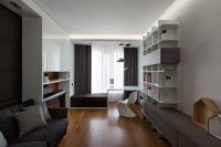 恬静的现代风格书房家装效果图