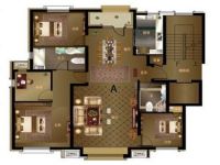 北辰红橡墅 地中海-三居室165平