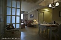 甜蜜乡村田园风格餐厅效果图