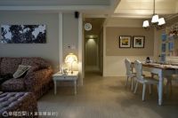 甜蜜乡村田园风格餐厅效果图