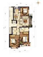 滟澜新宸 三居室 地中海