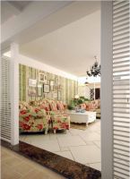 女生梦幻田园风格家装背景墙效果图