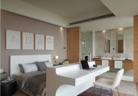 观海美式风格家装主卧效果图