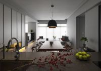 新旧交融的美式住宅吧台图