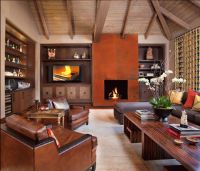 美式时尚别墅背景墙效果图