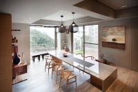 美式现代家居隔断效果图