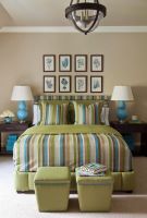 色彩炫耀主义的田园风格家装主卧效果图