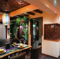 复古原生态混搭卧室效果图