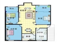 绿地中央广场·云谷 地中海-三室92平