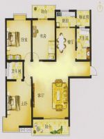 绿地中央广场·云谷 中式 三居室125平